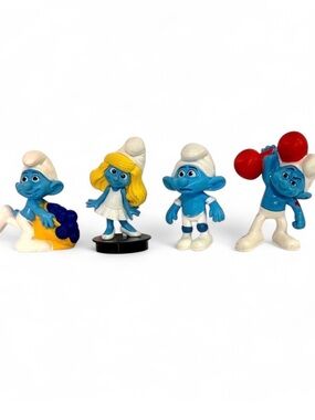 Smurf McDonalds Happy Meal Toys 2011 Smurfette Smurfs Movie Cup Topper
